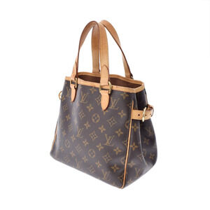 Louis Vuitton Canvas Handbag Monogram Brown Batignolles